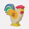 Holztiger Rooster Wooden Figure
