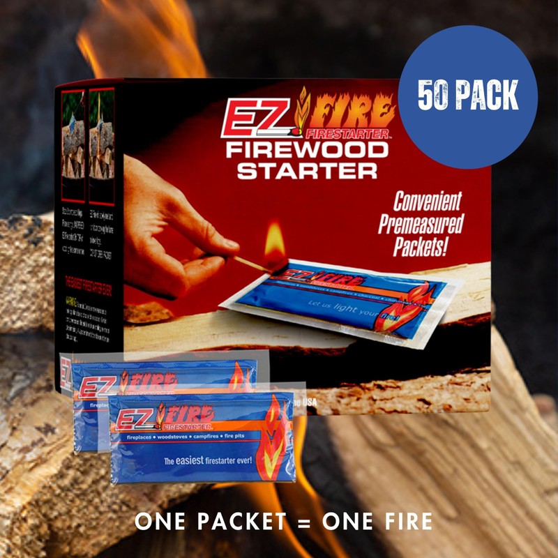 EZ Fire Firestarter – All-Natural Fire Starters for Campfires, Fire