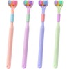 Pack of 2 3 4 Three Sided Toothbrushes Soft Bristle