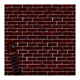 Create-A-Scene Red Brick Wall Cover - 42" x 50" Holiday Decoration