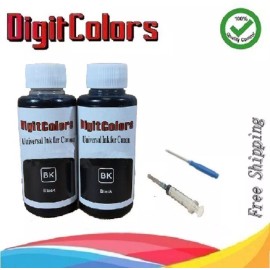 Digit Colors 2x100ml Refill Black Ink cartridge Canon PG-275 CL-276 TR4720 TS3520 TS3522