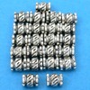 15g Bali Tube Beads Antq Silver Plated 6.5mm Approx 20