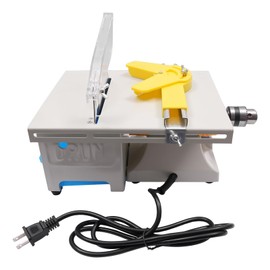 Mini Table Saw, 11.42 * 9.25 in Woodworking Bench Saw Cutting Machine 750W Motor Control Adjustable Cut Depth for Metal, Wood, Aluminum and Other Grinding and Cutting Tools