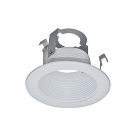 Stepped Baffle White for 4" Recessed Can
