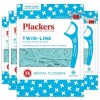 Plackers Twin-Line Dental Floss Picks, Designed with Two High Assorted