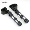 Bravedog Motorcycle Highway Foot Pegs Rest Black 25-32mm Engine Guard