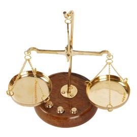 IBA Indianbeautifulart Apothecary Scale Vintage Collectible Brass Weight Scale Home Decor Antique Weight Balancing Scale Taraju