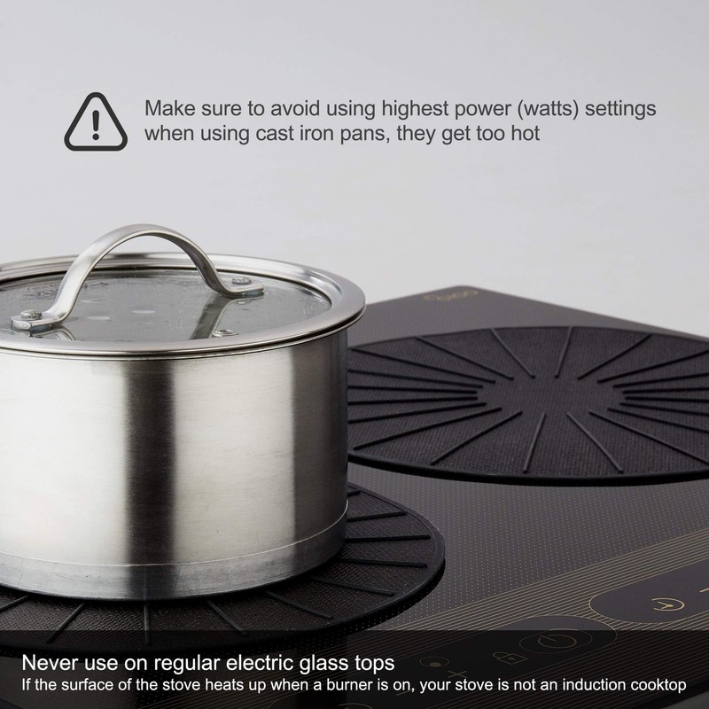 Lazy K Induction Cooktop Mat - Silicone Fiberglass Scratch Protector