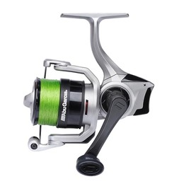 Abu Garcia Max X Spinning Reel with Line, Freshwater Angler Fishing Pike Perch & Zander, Aluminum Spool, Robust Ambidextrous 3000 Reel Size 5.2:1 Gear Ratio Grey & Black