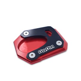 FOR Honda Grom 125 GROM 125 MSX 125 2013-2021 2022 2023 Motorcycle CNC Kickstand Foot Side Stand Extension Pad Support Plate Expansion Stand (Red)