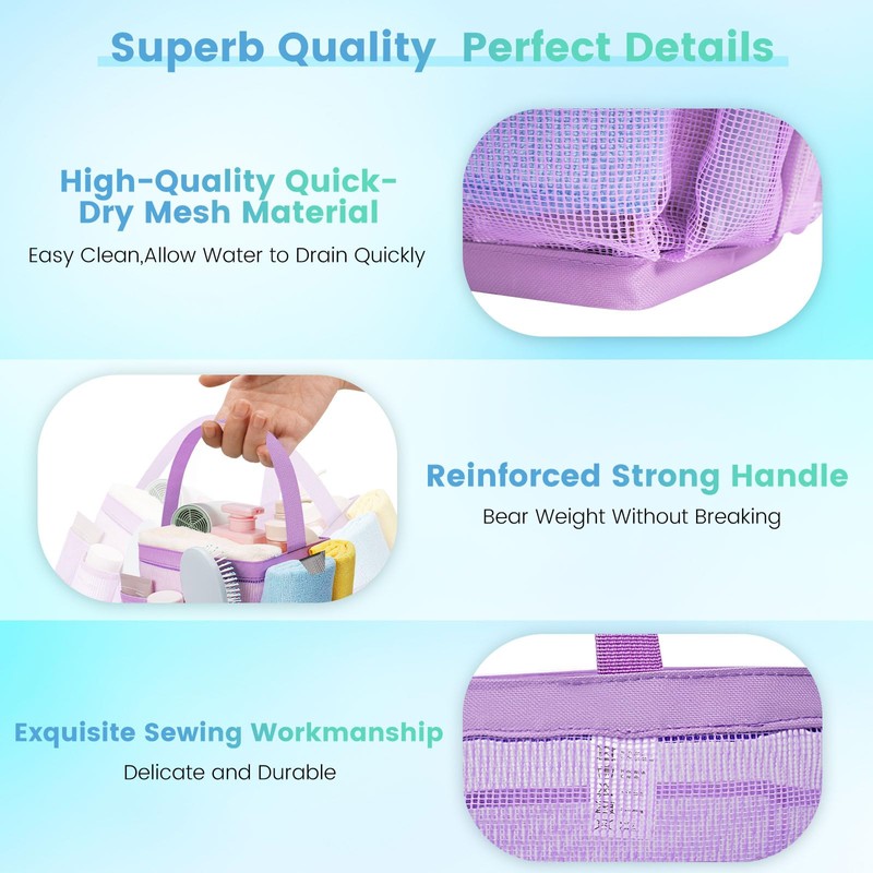 Asisnt Camping Essentials Shower Caddy Portable for College Dorm Room