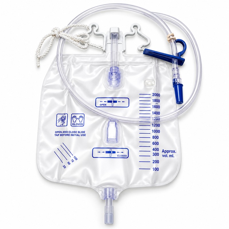 Leg Drainage Bag for Fluid Collection – Anti-Backflow Design for
