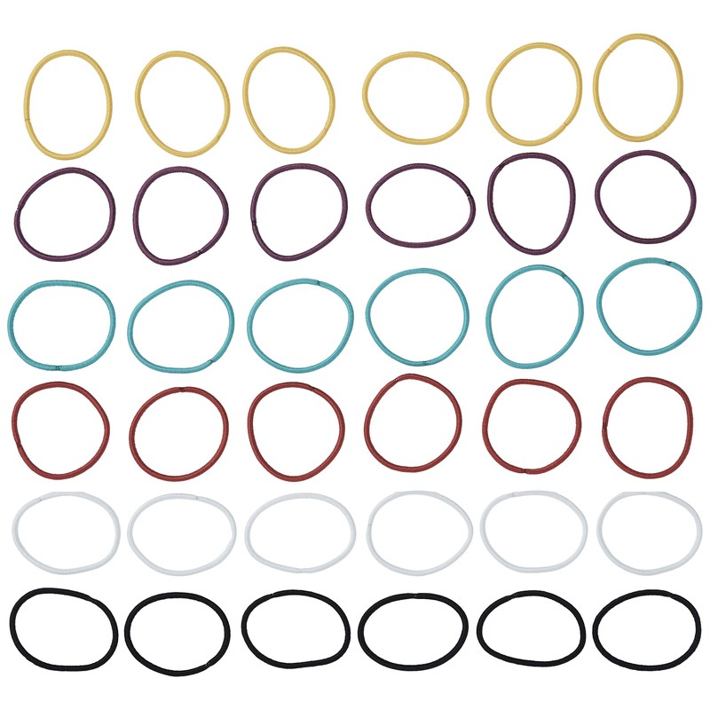 Goody Ouchless No Metal Hair Elastics, Brooke, 2 mm, 36