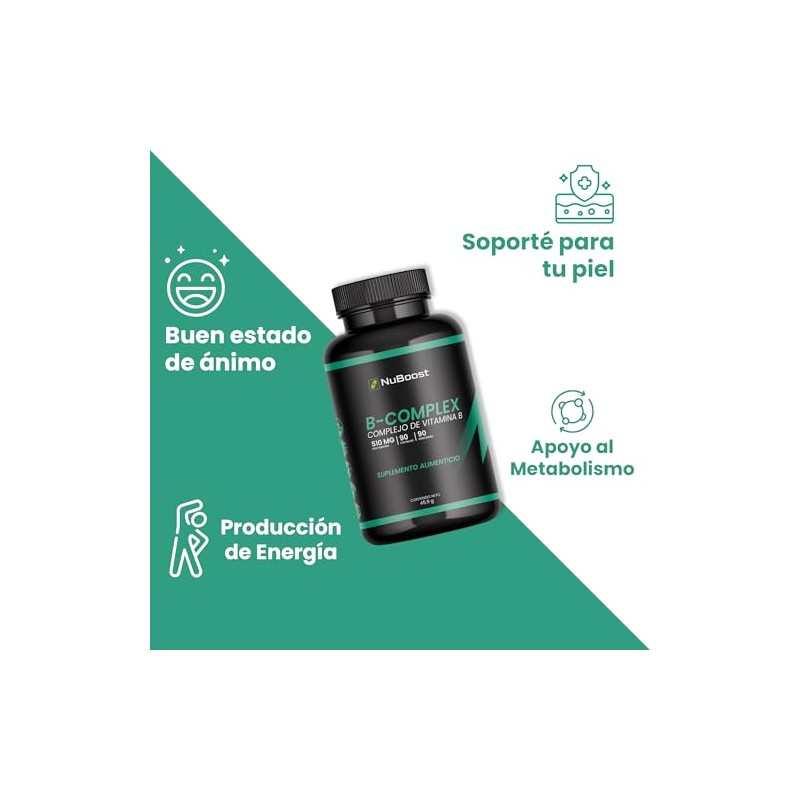 Nuboost Complejo Completo Vitamina 510 Por Cápsula Cápsulas Vitaminas B12
