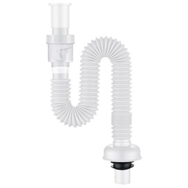 Flexible Siphon, 1 1/4 Inch x 32 mm Siphon Sink Flexible, 800 mm Length Flexible Drain Hose Sink, Syphon Bathroom Sink, Syphon Kitchen Sink for Sink, Kitchen Sink