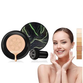 Waterproof Flaw-Less Air Cushion Foundation, Air Cushion CC Cream Mushroom Head Foundation, Makeup Foundation Full Coverage, Even Skin Tone Makeup Base