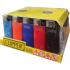 Clipper Mini Lighter Rectangle Shape Square BP22D Strike Lighter 50 ct Tray