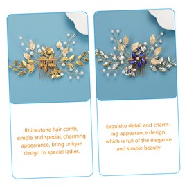 Ipetboom Hair Combs for Wedding Pearl Comb Bridal Hair Accessories Head Band for Women Elegant Look