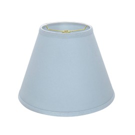 Aspen Creative 32196A Transitional Empire Shape Spider Construction Lamp Shade in Light Blue, 6" Top x 12" Bottom x 9" Slant Height