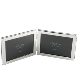 Deluxe 4x6" Double Silver Plated Frame - Landscape By Living Images
