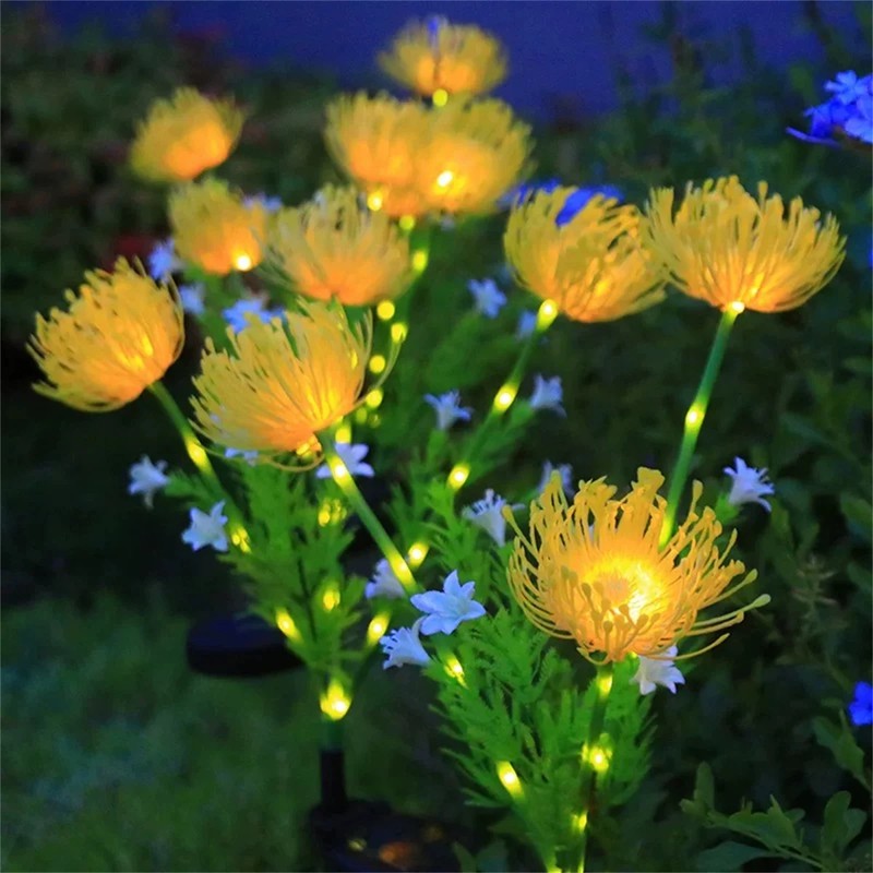 Solar Flower Garden Light for Outdoor Décor – Waterproof Ground