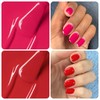 HEMA-Free Gel Polish Kit - 2Pcs 18 ML Red &