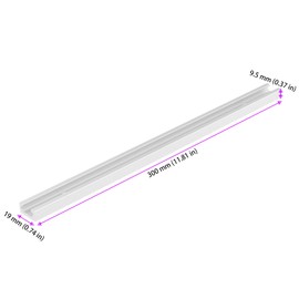 HOIGON 6 Pack Aluminum T Track Rail, 12 Inch Universal T Channel with Predrilled Mounting Holes and Screws, Double Cut Profile T Slot Track for Woodworking Fixtures Drill Press Saw DIY Router Table