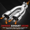 Dual Exhaust Tip 3 Inch Inlet 4 Inch Outlet 16"
