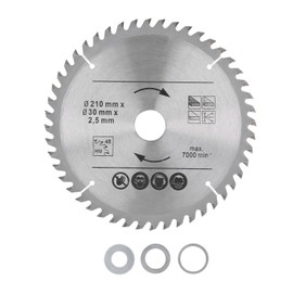 Circular Saw Blade Carbide for Woodworking Miter Table Saws Wood Plastic Cutting 8‑1/4in 210X48TX30