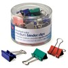 OfficemateOIC Medium Binder Clips, Assorted Colors, 24 Clips per Tub