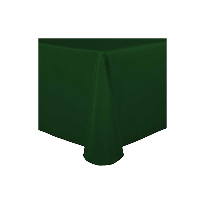 Ultimate Textile 52 x 70-Inch Oval Polyester Linen Tablecloth Hunter