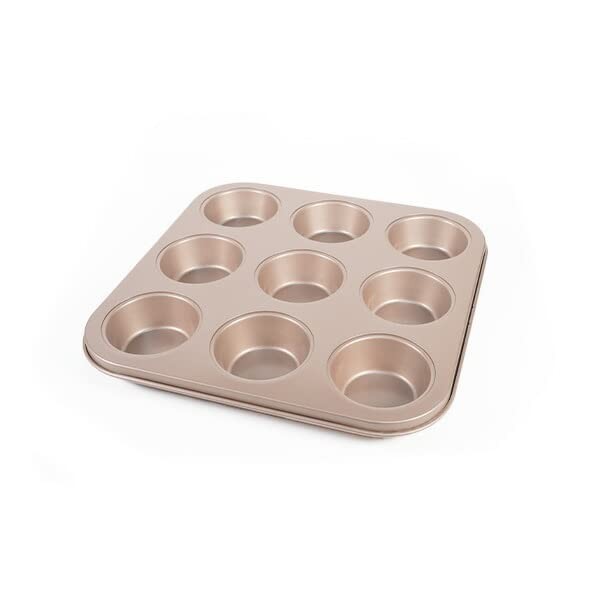 FBAKGP044-1 Muffin Pan, 9 Holes, 1 Piece, Glassine Cup, Compatible