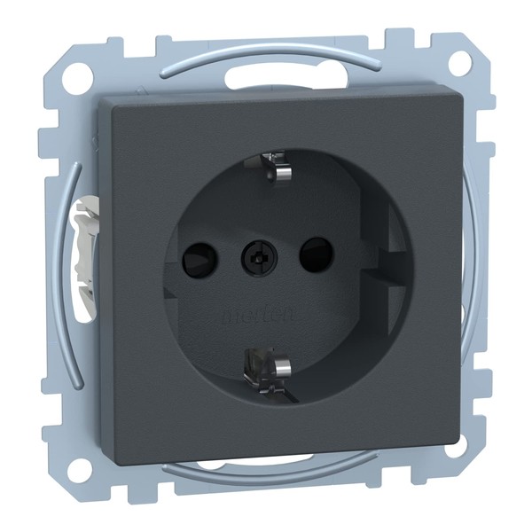 Schneider Electric Merten MEG2300-0414 Schuko Socket, Plug-In Terminals, System M,