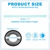 PATIKIL 8.5mm(0.3") Spiral Binder Ring,20 Pcs 30 Rings 25 Sheet