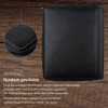 HANS/SON Business Organiser - Elegant Genuine Leather Case with 2