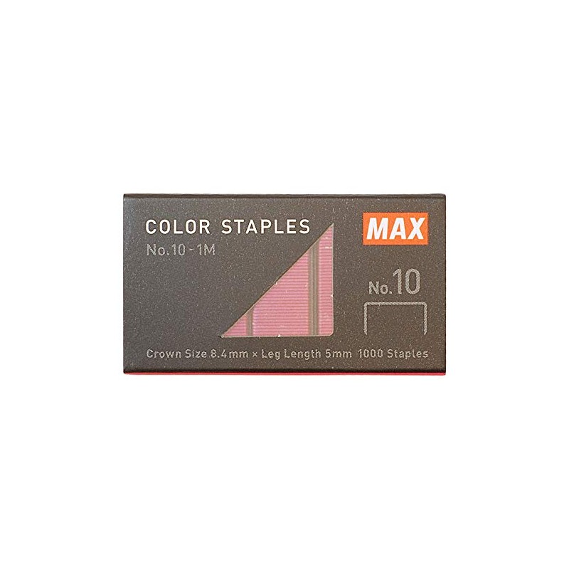 Max Staple Color Needle No. 10 Metallic Pink NO.10-1M/MP