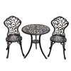 JARDIN DE CENTENNIAL Patio Bistro Set.Rust-Resistant Cast Aluminum Bistro Table