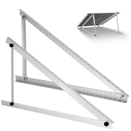 45in Solar Panel Mount Brackets, 1 Set 0 -90° Adjustable Solar Panel Tilt Mount Brackets, Solar Panel Stand Support 100-400W Solar Panels, Load Capacity 260lbs Solar Panel Mounting Brackets