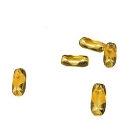 Blindspares Pack of 5 Gold-colour Blind Beaded Chain Connector/Joiner, fits 4.5mm ball (no.10) chain (SP1105)