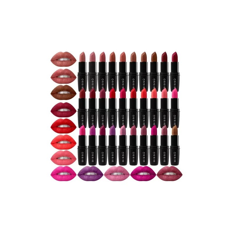 Labial Humectante Bissú Marrón Claro Larga Duración SPF