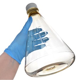 Eisco - Pack of 1, 2L Sterile Polycarbonate Erlenmeyer Flask, Non-Vented, Flat Bottom, Gamma Sterilized, USP Class VI, Lab-Grade, Chemical Storage, Cell Culture, Mixing