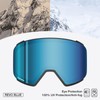 SKIWARRIOR Bluetooth Smart Ski Goggles with Walkie-Talkie for Adult-Anti Fog