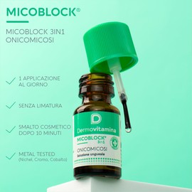 Dermovitamina - Micoblock 3in1 Onicomicosi Gel 7ml e Smalto Nude 5ml