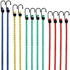 Deuba® Tie Down Strap Expander Luggage Straps Heavy Duty Metal Hooks Choice of Sizes