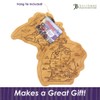 Totally Bamboo Destination Michigan State Shaped Serving and Cutting Board,