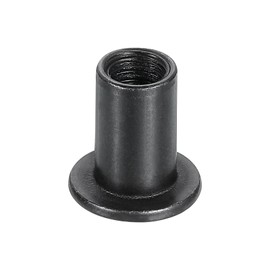 sourcing map M6x12mm Hex Socket Head Insert Nut Screw Post Sleeve Nut Black Oxide 30pcs