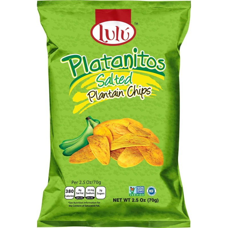 LULU Salted, Sweet, Lemon, Chili Lemon Plantain Chips - Variety