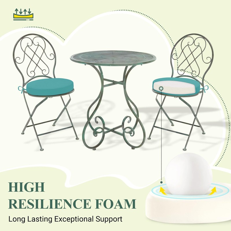 HARBOREST HARBOREST Outdoor Bistro Chair Cushions Set of 4, Waterproof