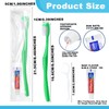 HAIFOTRVA Disposable Toothbrushes with Toothpaste and Floss,200Pcs Green Single Use