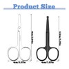 XLIUAX 4 Pcs Nose Hair Scissors, Rounded Tip Eyebrow Scissors